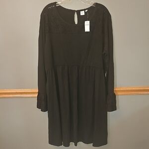 GAP Black Bishop Sleeve Sundress